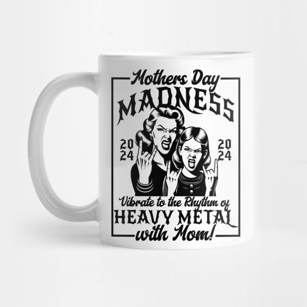 Mothers Day 2024 Heavy Metal Mom Vintage Style by Julio Regis